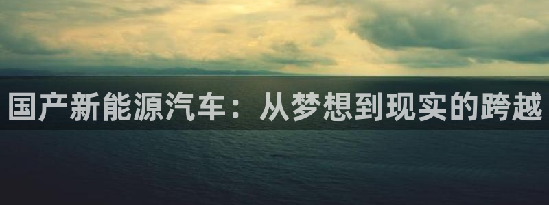 新宝GG桌面:国产新能源汽车:从梦想到现实的跨越