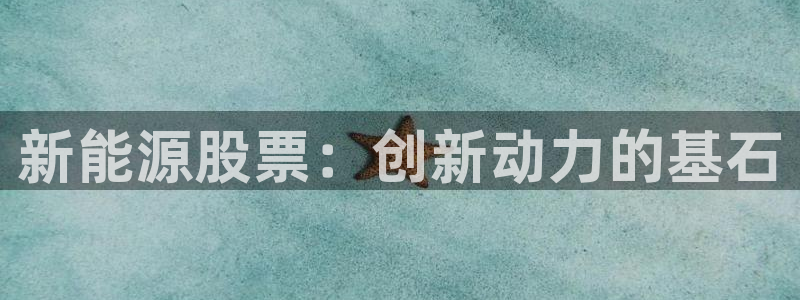 新宝GG用哪个网址登录:新能源股票:创新动力的基石