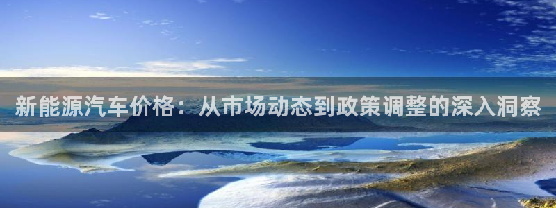 新宝gg娱乐官网:新能源汽车价格:从市场动态到政策调整的深入