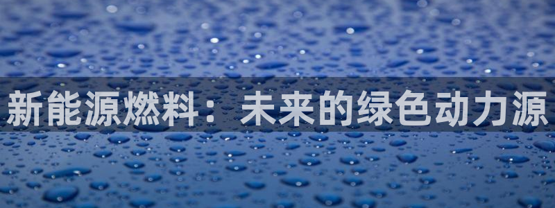 新宝gg重:新能源燃料:未来的绿色动力源