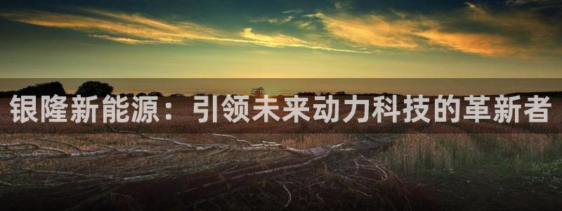 新宝gg娱乐怎么样:银隆新能源:引领未来动力科技的革新者