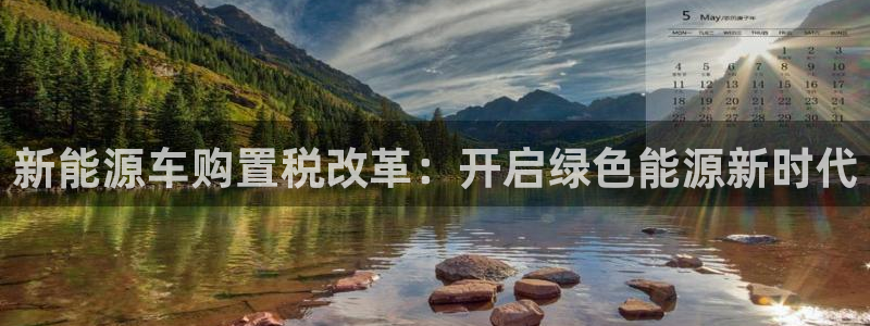 新宝gg ios下载：新能源车购置税改革